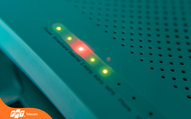 các đèn tín hiệu trên modem wifi fpt