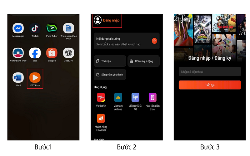 cách đăng nhập fpt play