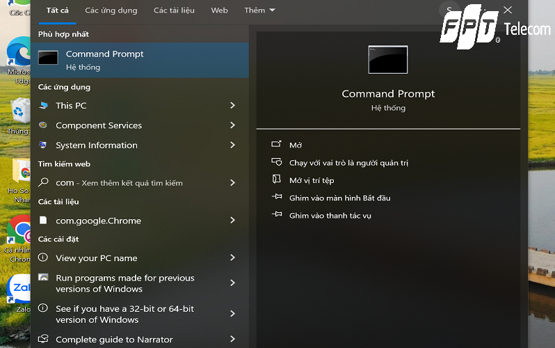 kiểm tra pass wifi trên máy tính