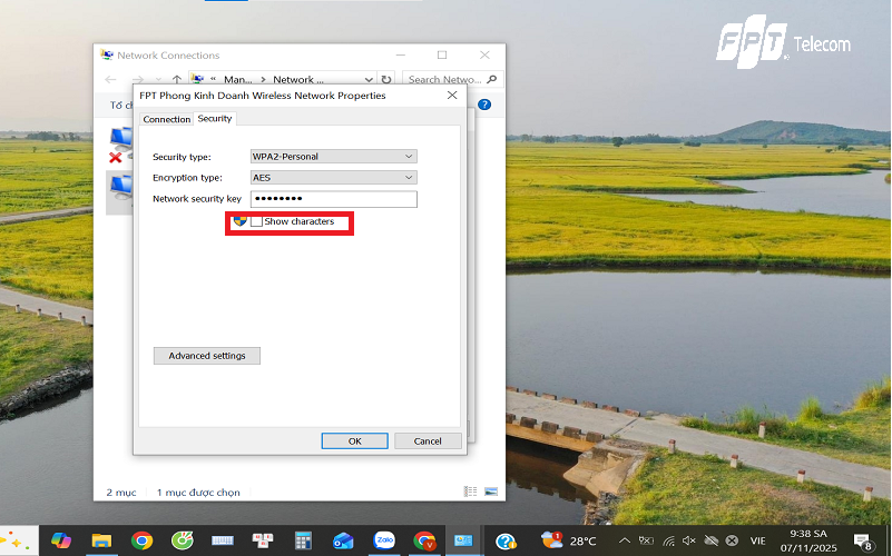 xem pass wifi trên máy tính