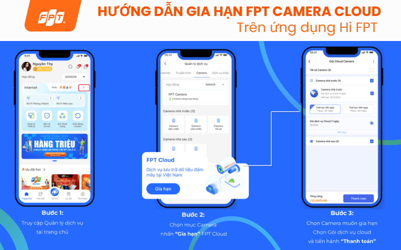 cách gia hạn fpt camera cloud