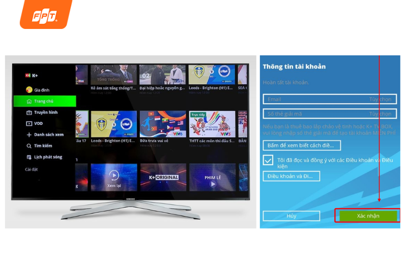 cách đăng ký k+ trên tivi