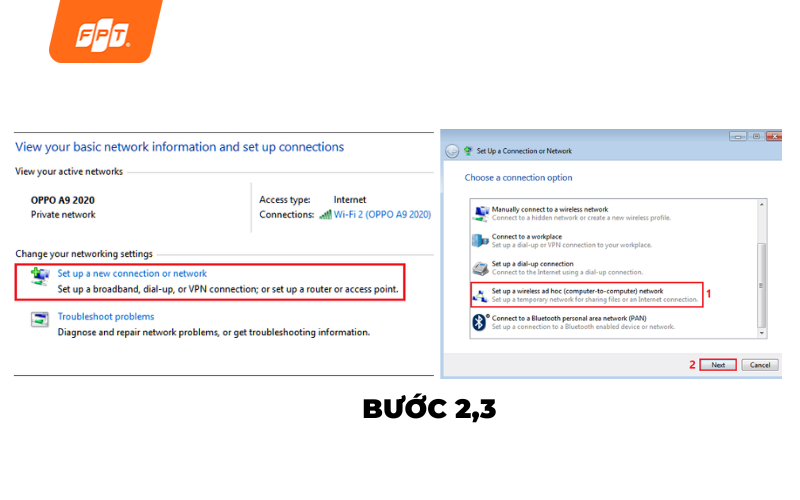 cách phát wifi từ máy tính win 7