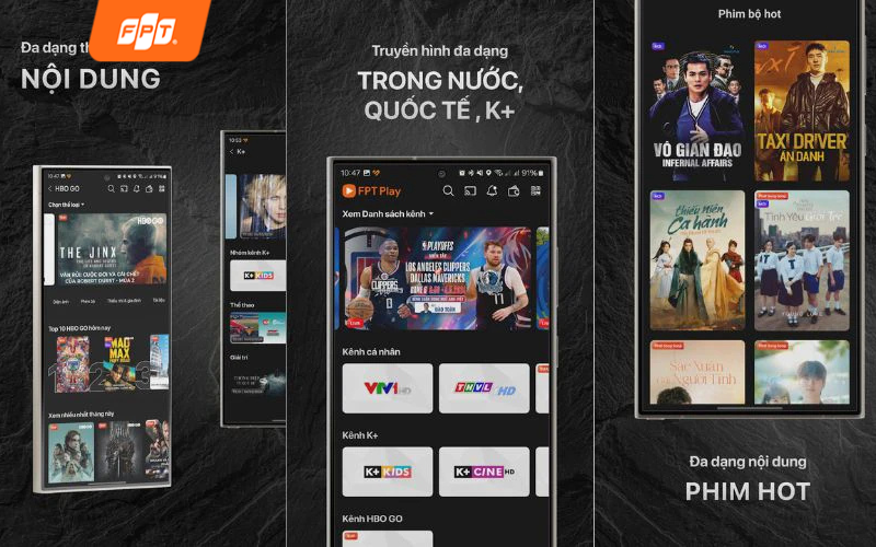 xem nội dung đa dạng trên k+
