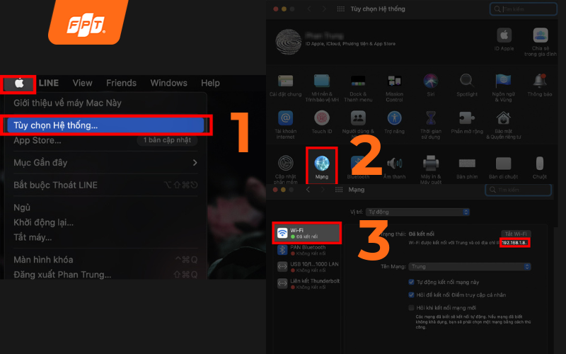 check địa chỉ ip mạng