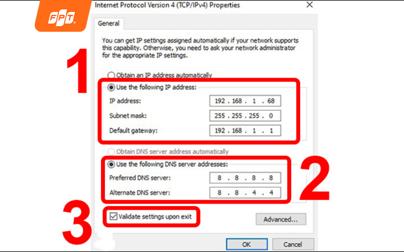 kiểm tra địa chỉ wifi