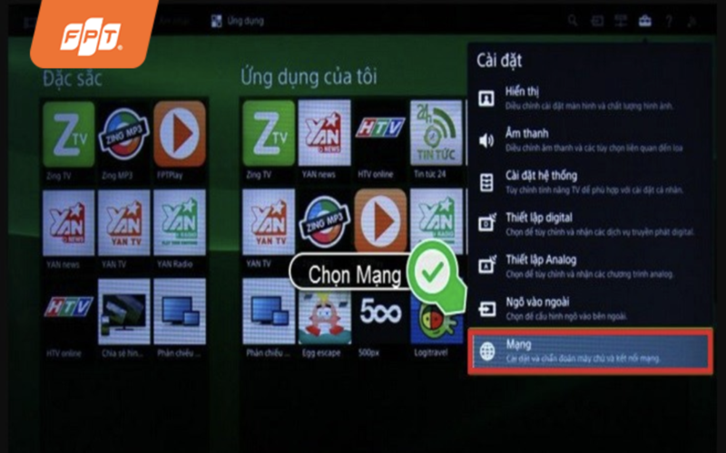 kết nối wifi cho tivi sony