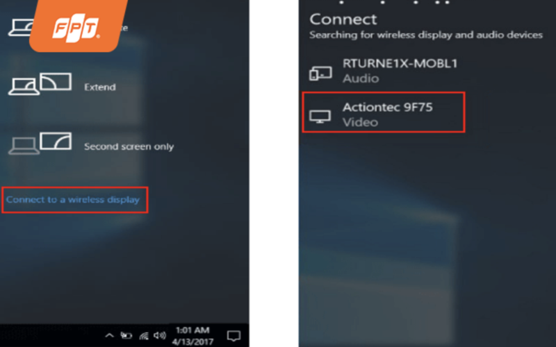 kết nối laptop với tivi qua wifi