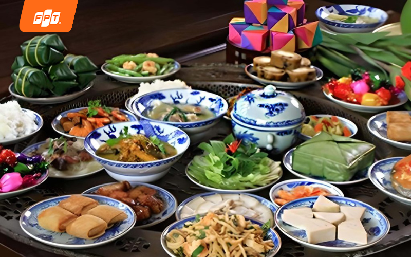 mâm cỗ tết miền trung