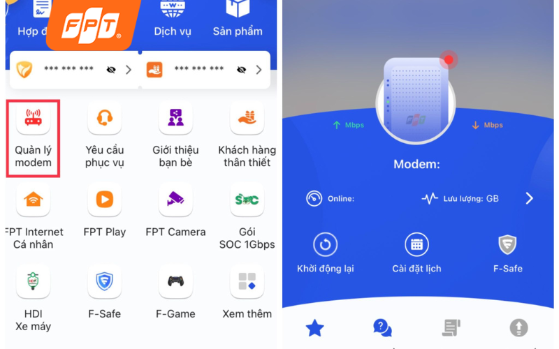 cài đặt mật khẩu wifi mới trên hi fpt