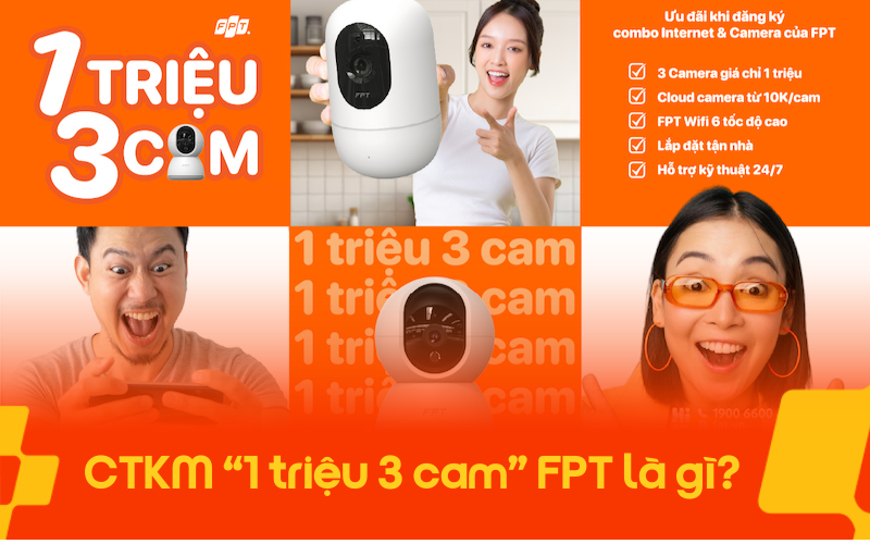 chương trình khuyến mãi 1 triệu 3 cam
