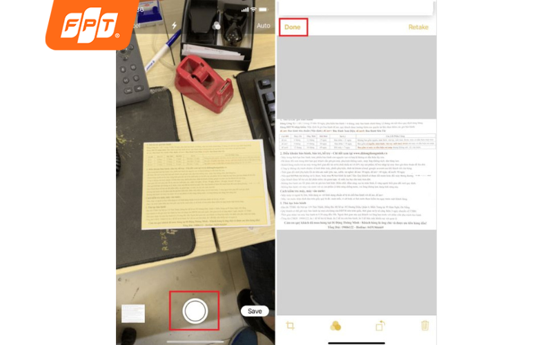 cách scan bằng iphone