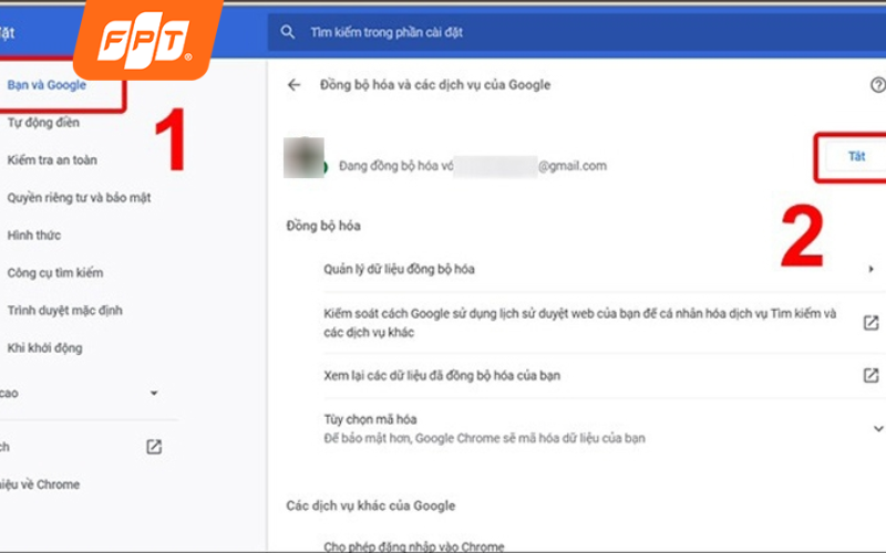 cách xóa tài khoản google trên máy tính