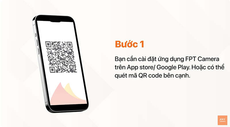 bước 1 kết nối camera với điện thoại