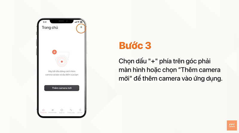 bước 3 kết nối camera với điện thoại