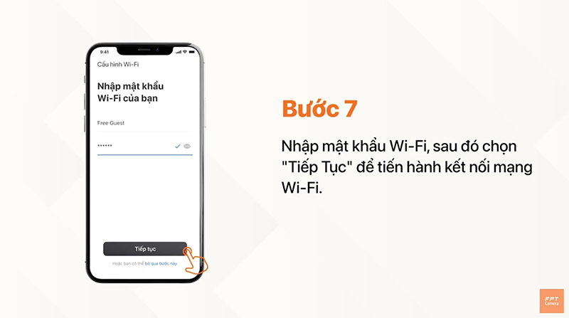 bước 7 kết nối camera với điện thoại