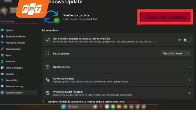 bước 2 Kiểm tra và cập nhật phiên bản Windows 11