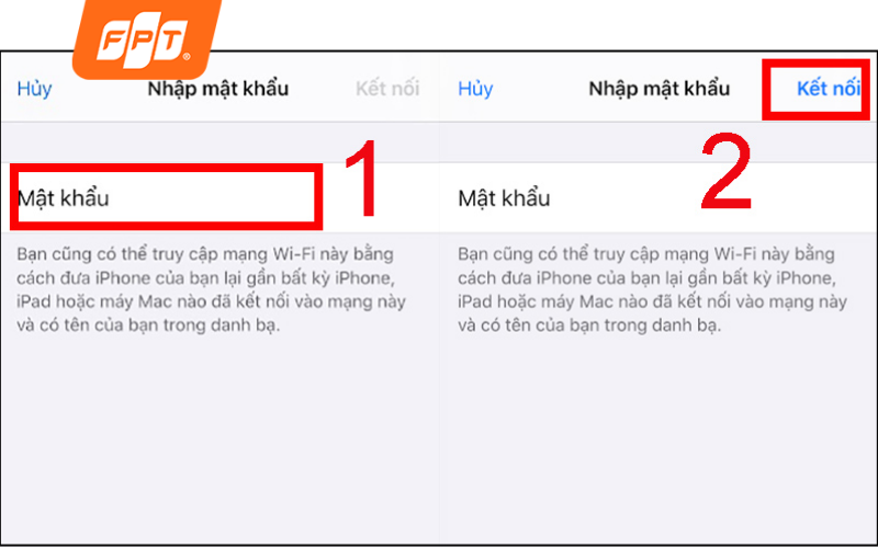 bước 3 quên mạng và kết nối lại