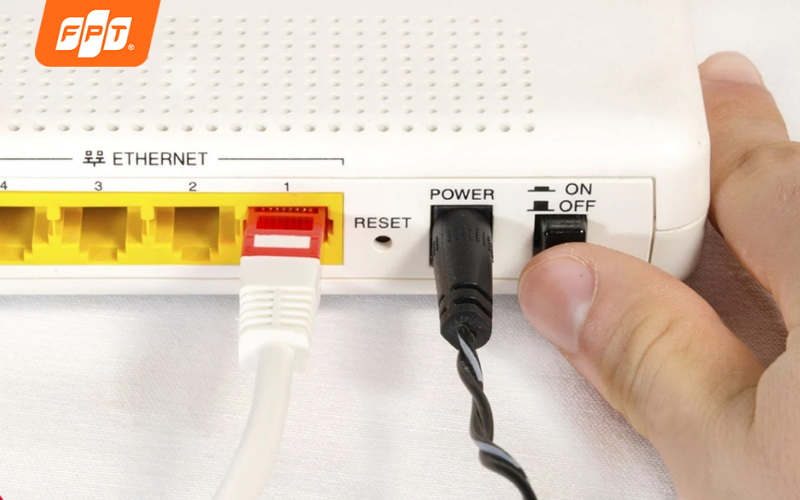 Khởi động lại modem