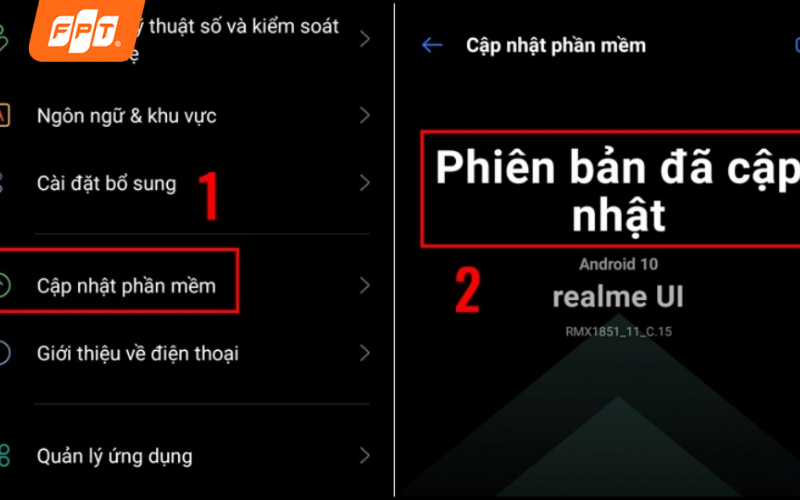 cập nhật phần mềm điện thoại