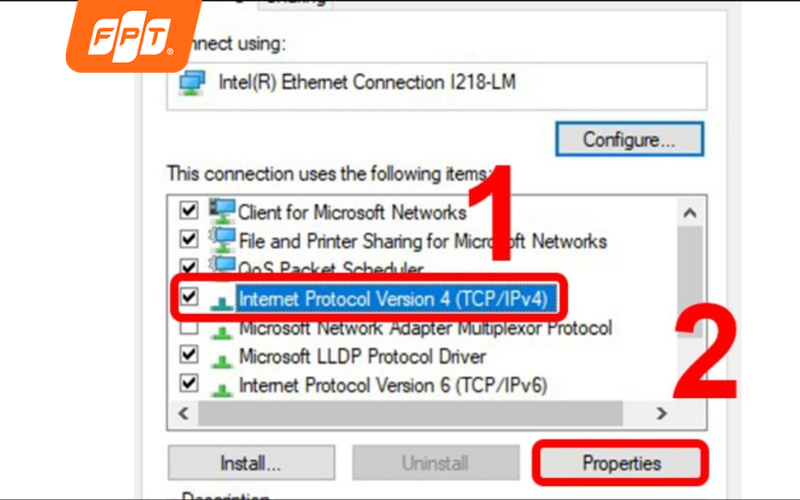 Thiết lập địa chỉ IP tĩnh thủ công cho laptop