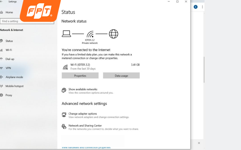 Sử dụng Network Adapter Troubleshooter