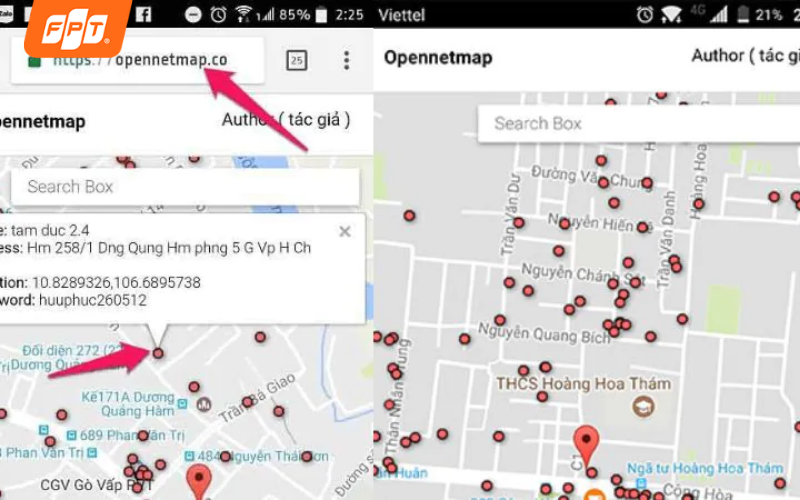 Sử dụng Google Maps để tìm internet gần đây