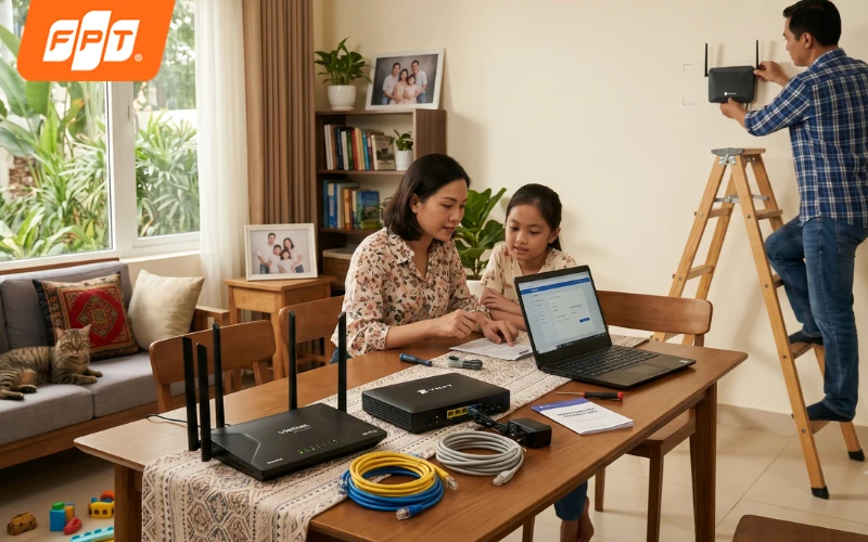 cách kết nối 2 modem Wifi không cần dây