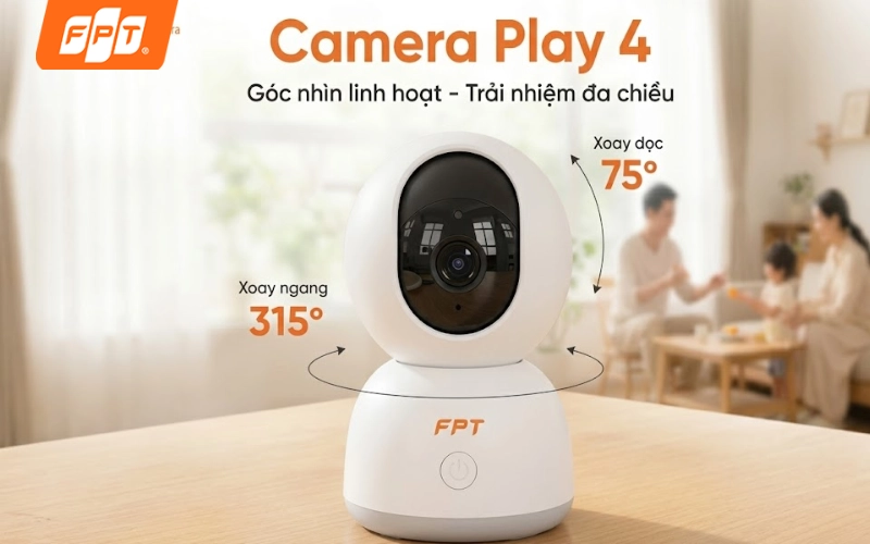 camera FPT xoay 360 độ