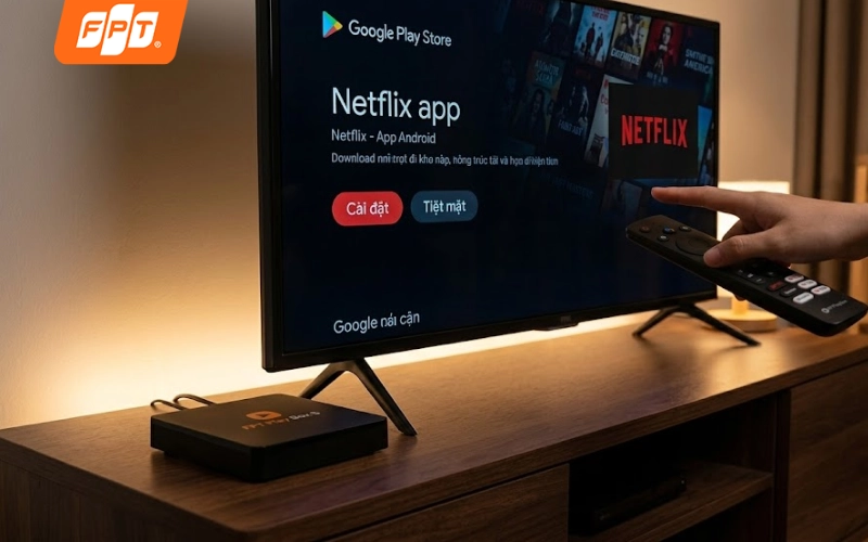 cài netflix trên fpt play box
