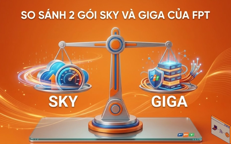 So sánh Sky và Giga FPT theo nhu cầu sử dụng Internet