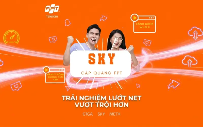 Gói Sky FPT phủ sóng rộng và kết nối internet ổn định