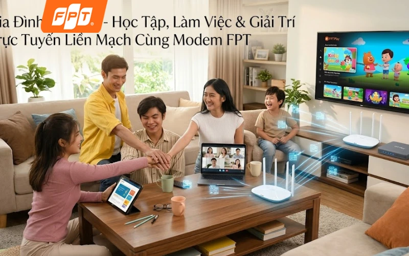 An Tâm FPT mang đến kết nối ổn định cho gia đình