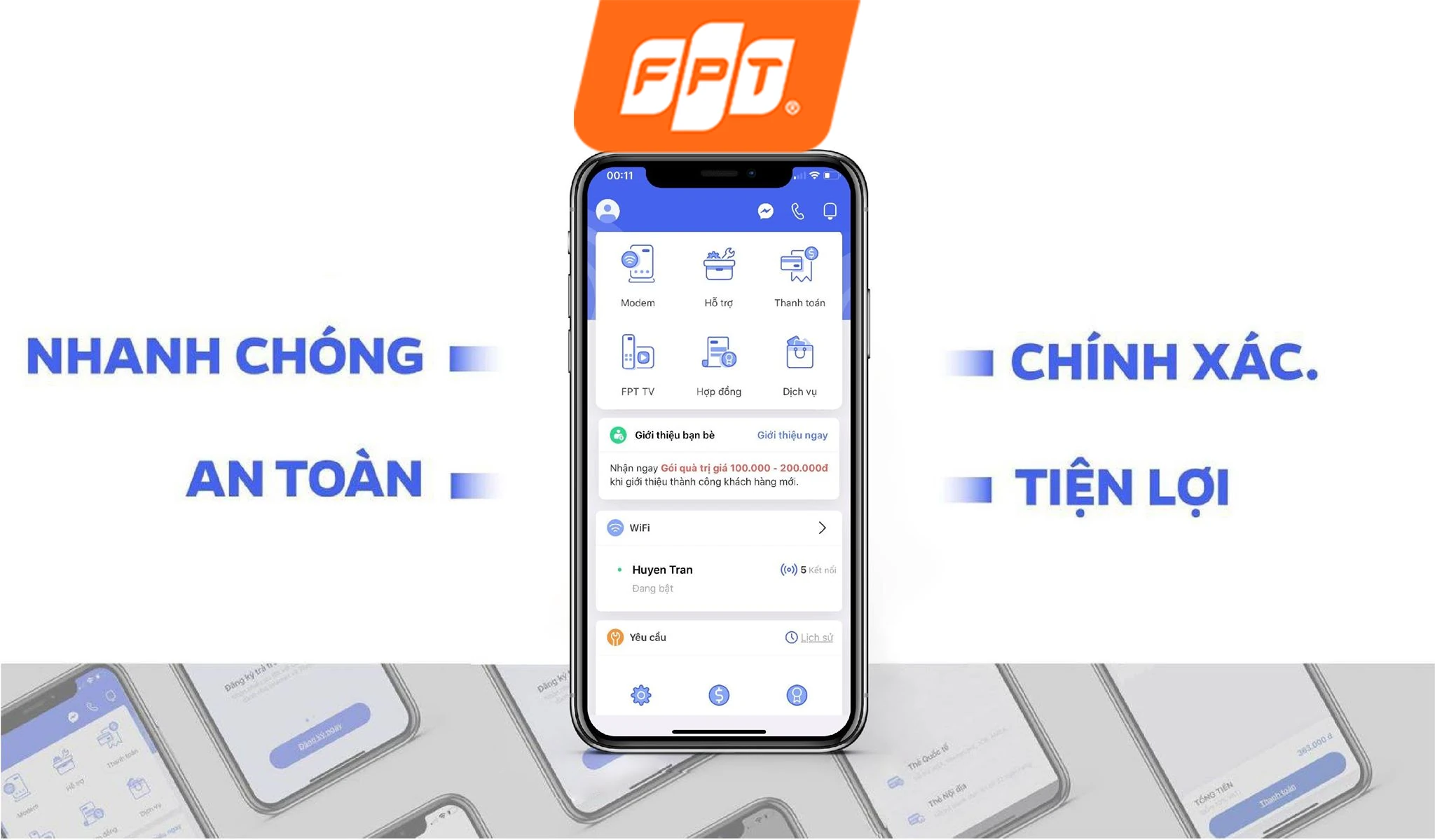 Quý khách có thể thanh toán cước mạng internet FPT HCM qua app Hi FPT hoặc các hình thức khác