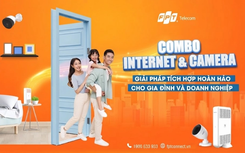 Combo internet và camera GigaEyes3 IQ4S an ninh gia đình