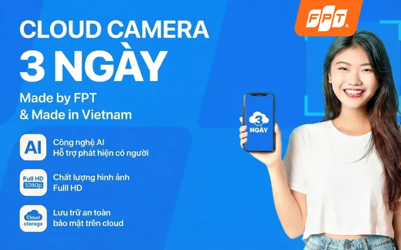 Xem lại camera an ninh với lưu trữ Cloud 3 ngày