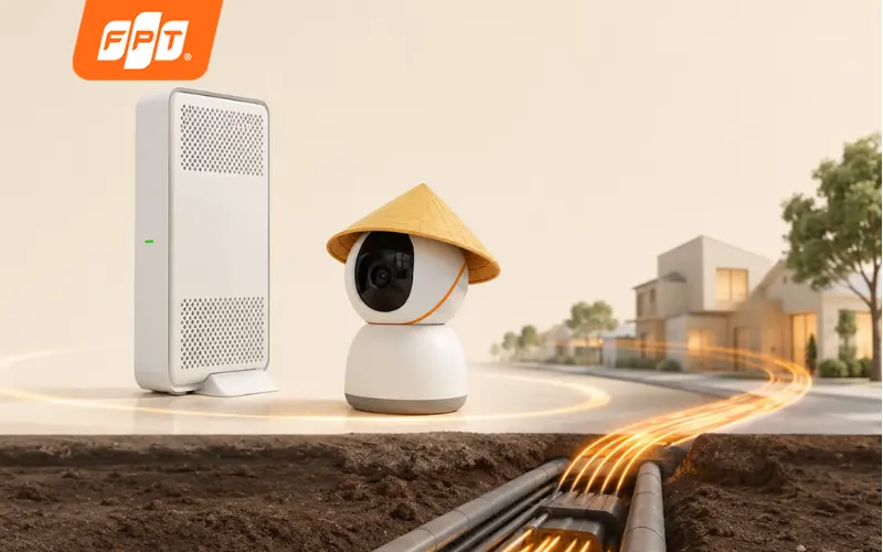 SkyEyes3 Play4 kết nối mạng nhanh ổn định cáp quang ngầm hóa