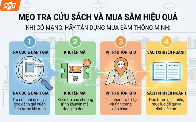 Mẹo tìm sách nhanh, đơn giản