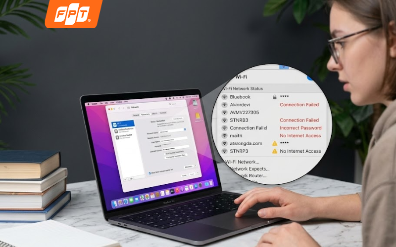 Kiểm tra tài khoản và kết nối trước khi nhập pass wifi đại học sư phạm tphcm