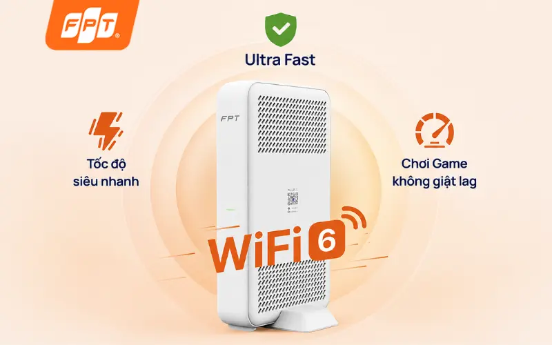 Tốc độ 1000Mbps Wifi 6 tải bản cập nhật game nhanh chóng