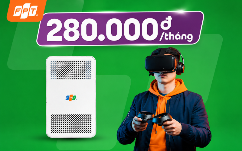 Đường truyền internet cho game thủ giá từ 280.000đ/tháng