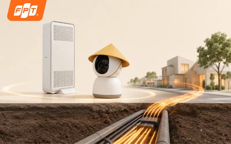 Cáp quang FTTH ngầm hóa GigaEyes3 Play4 hoạt động mượt mà