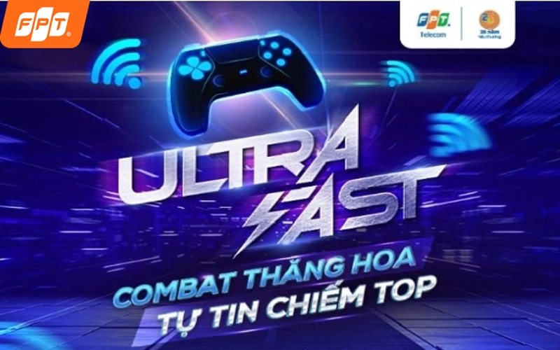 Công nghệ Ultra Fast gói Combo F-Game F1 Lite giúp tối ưu đường truyền giảm ping hiệu quả