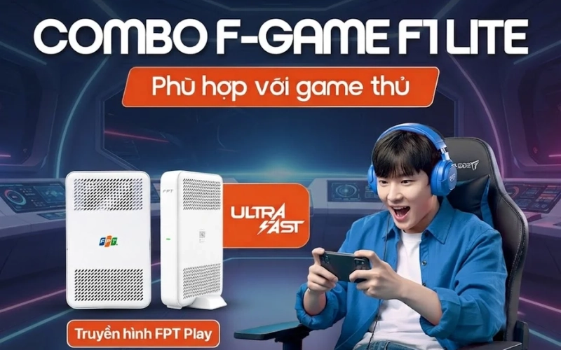 Giải trí đa dạng cùng gói FPT Play VIP tặng kèm trong Combo F-Game F1 Lite