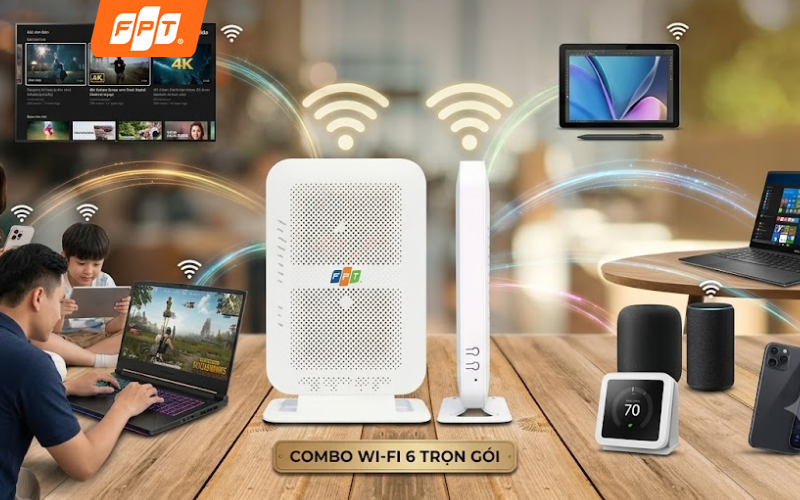 Đường truyền Internet 500Mbps đối xứng gói Combo Lux500 VVIP chịu tải ổn định 40 thiết bị