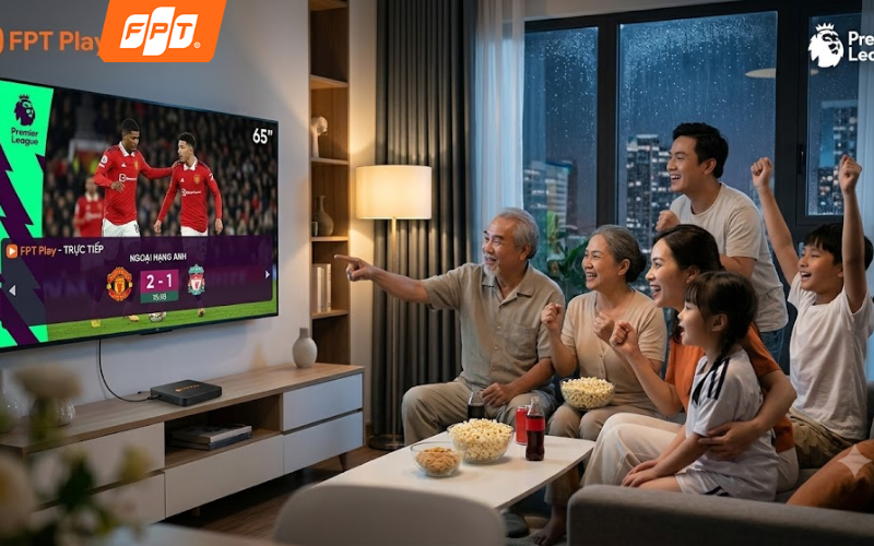 Xem trọn 380 trận Ngoại hạng Anh chất lượng 4K đỉnh cao cùng gói FPT Play VVIP