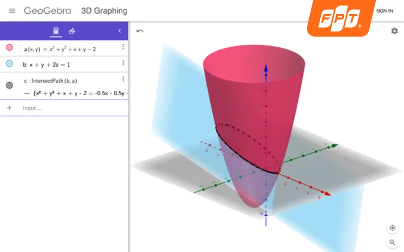 App giải toán miễn phí GeoGebra