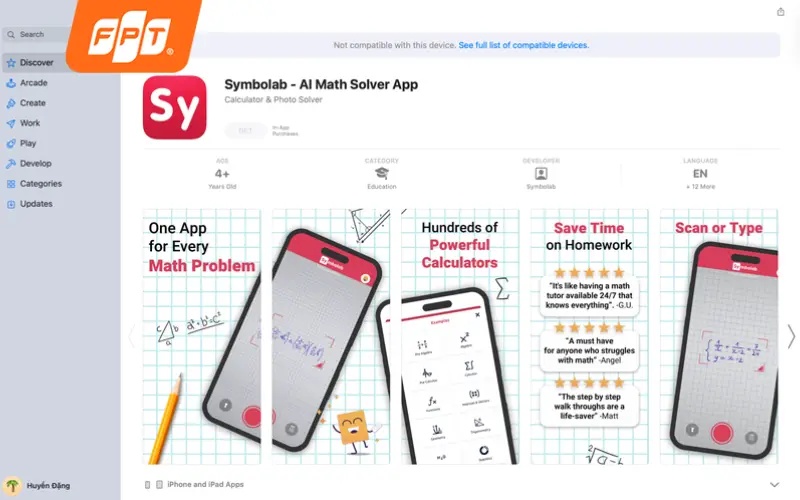 app giải toán miễn phí Symbolab