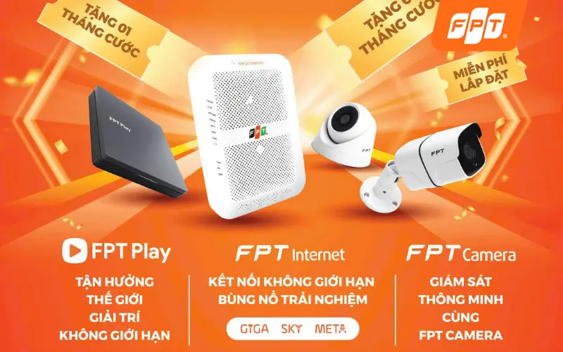 FPT Telecom gói cước Internet FPT Play Camera giá hợp lý
