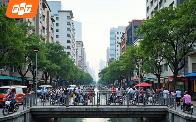 Khu dân cư phường Chánh Hưng có nhu cầu sử dụng Internet FPT ổn định quanh năm